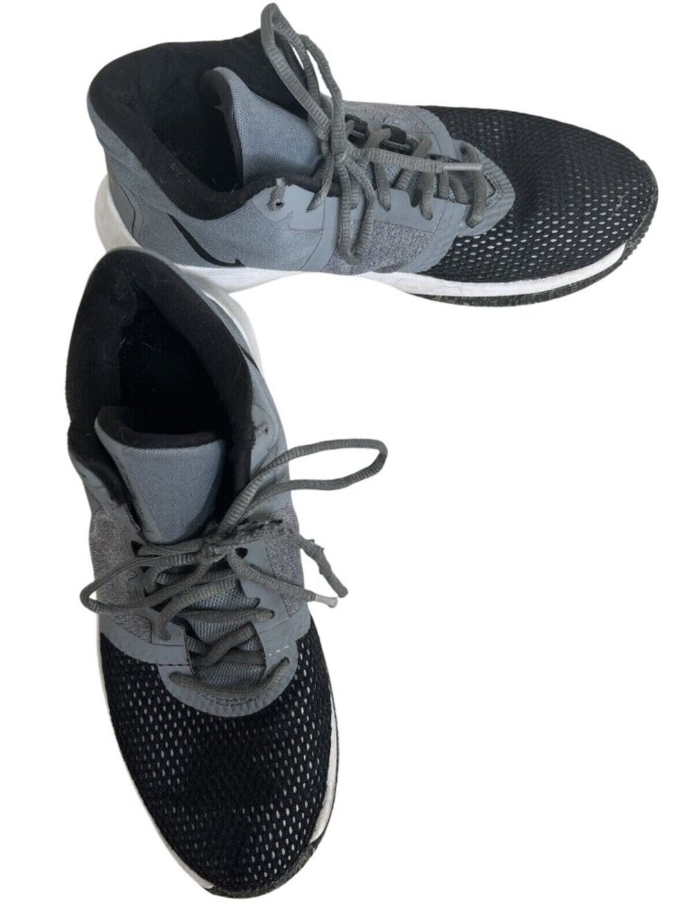 Nike Air Precision II Gray & Black Mens Basketball Shoes Size 9.5 - Picture 2 of 9